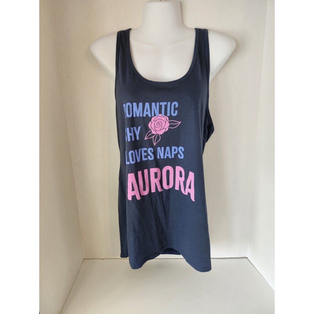 Disney Ideal T by Next Level Aurora dark blue tank top NWOT size Large